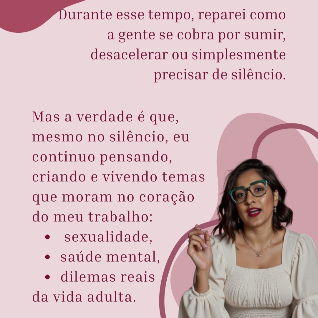 Estou de volta com uma novidade que é meu podcast:: Só mais uma perguntinha!?