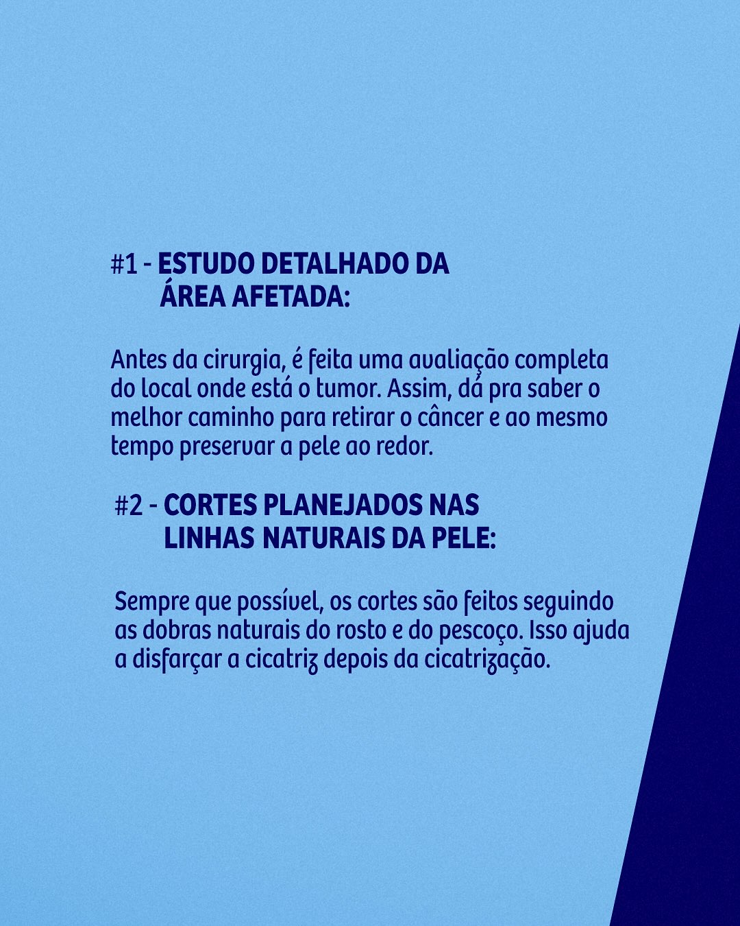 Como a cirurgia é planejada para minimiza cicatrizes visíveis?