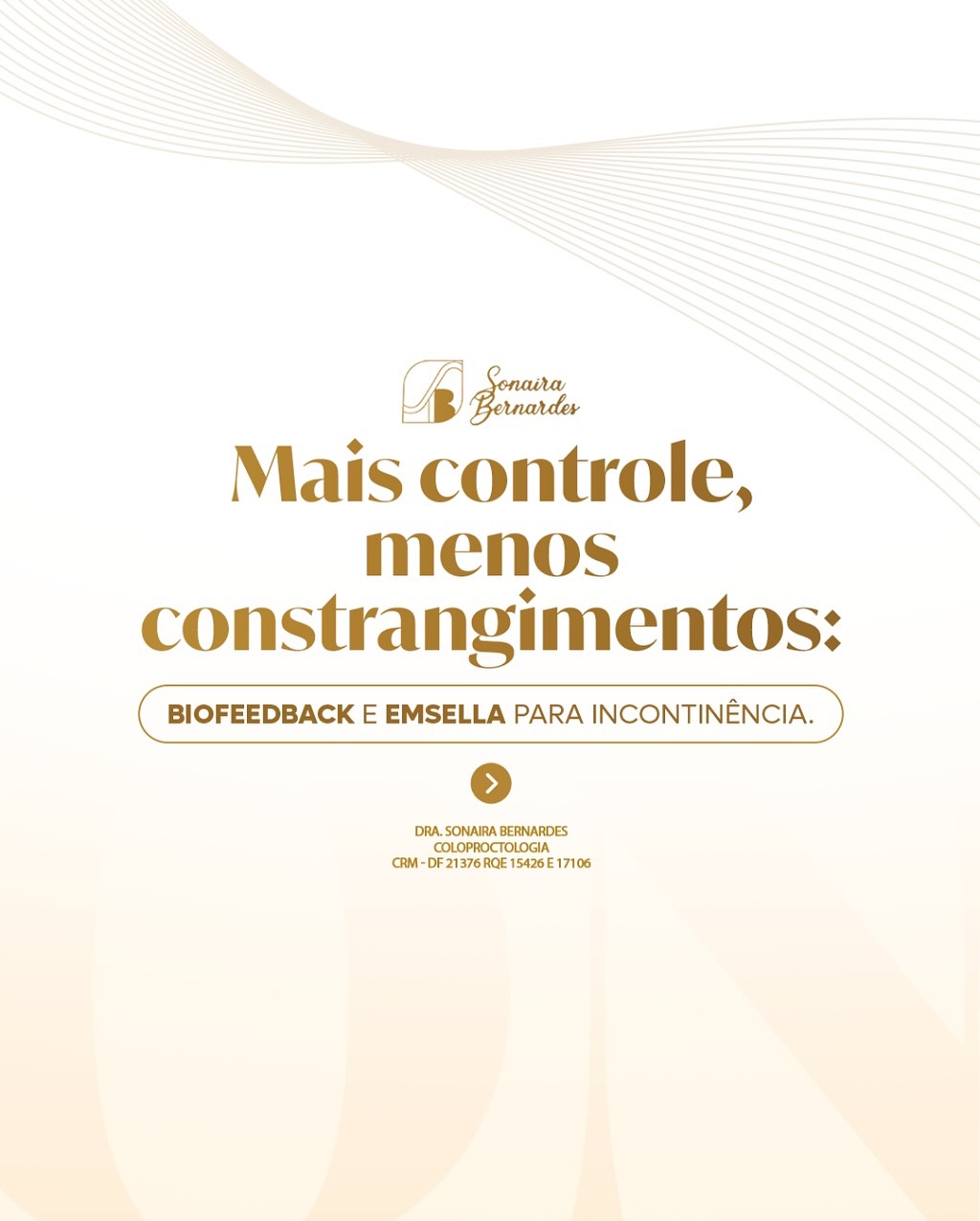 orque ninguém deveria se acostumar com o incômodo da incontinência fecal!