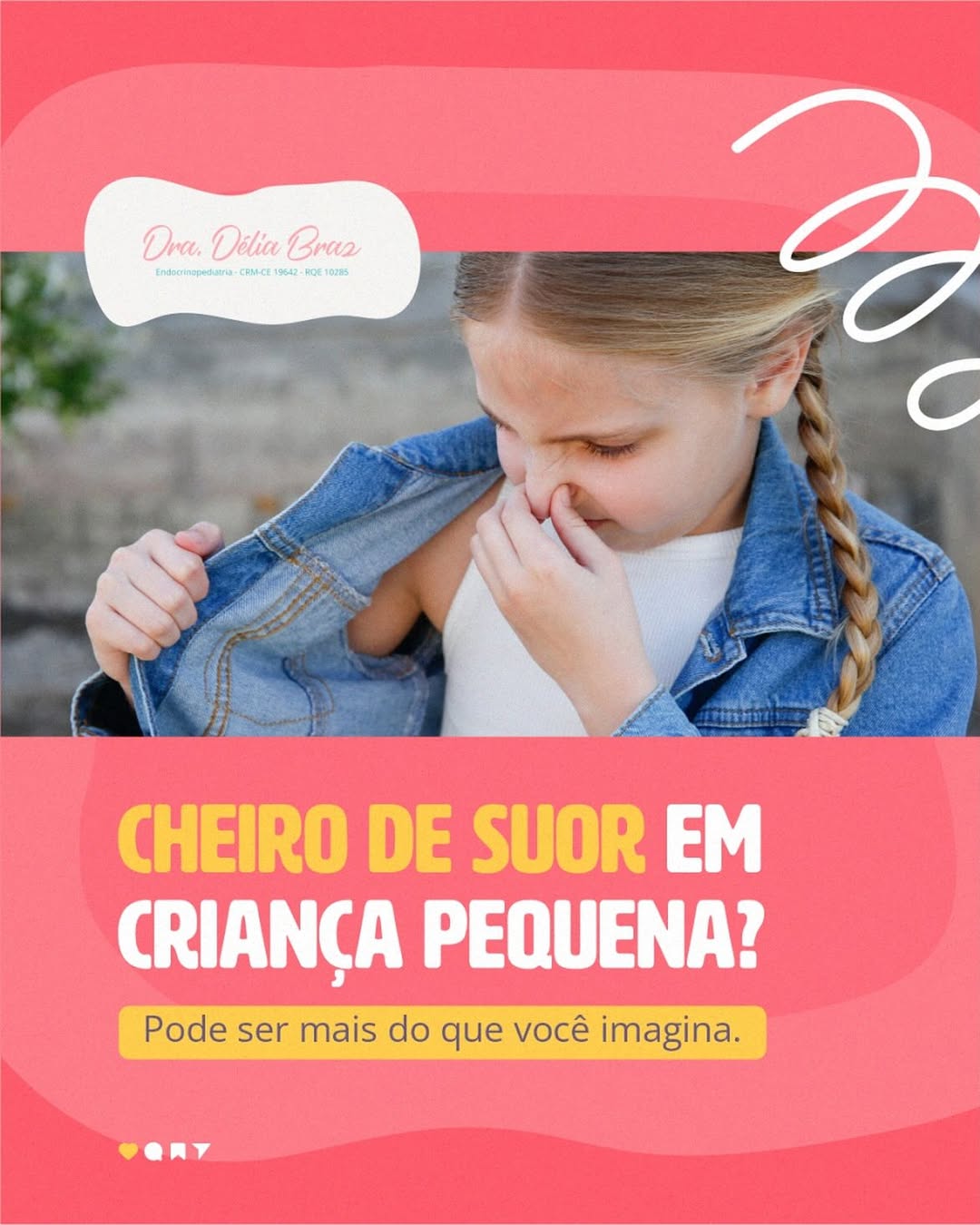 Cheiro de suor em criaça pequena?