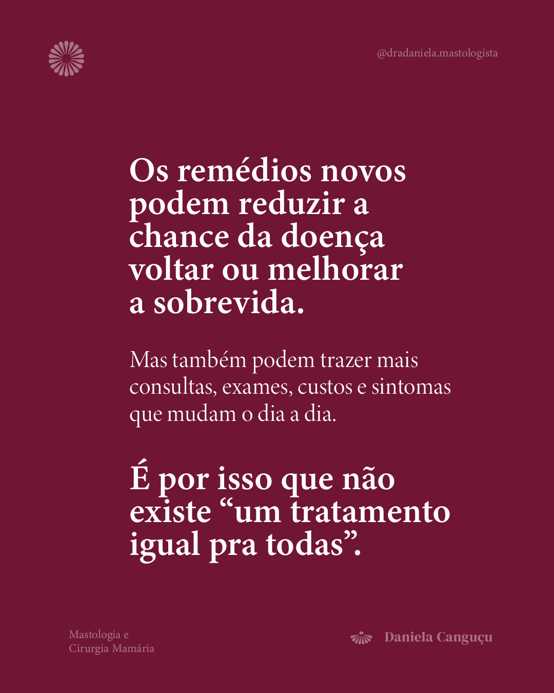 No câncer de mama, todo avanço tem dois lados: benefício x efeito colateral