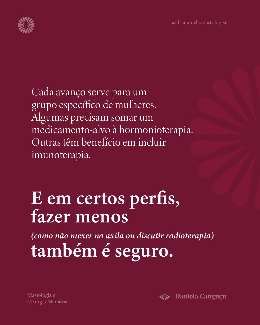 No câncer de mama, todo avanço tem dois lados: benefício x efeito colateral