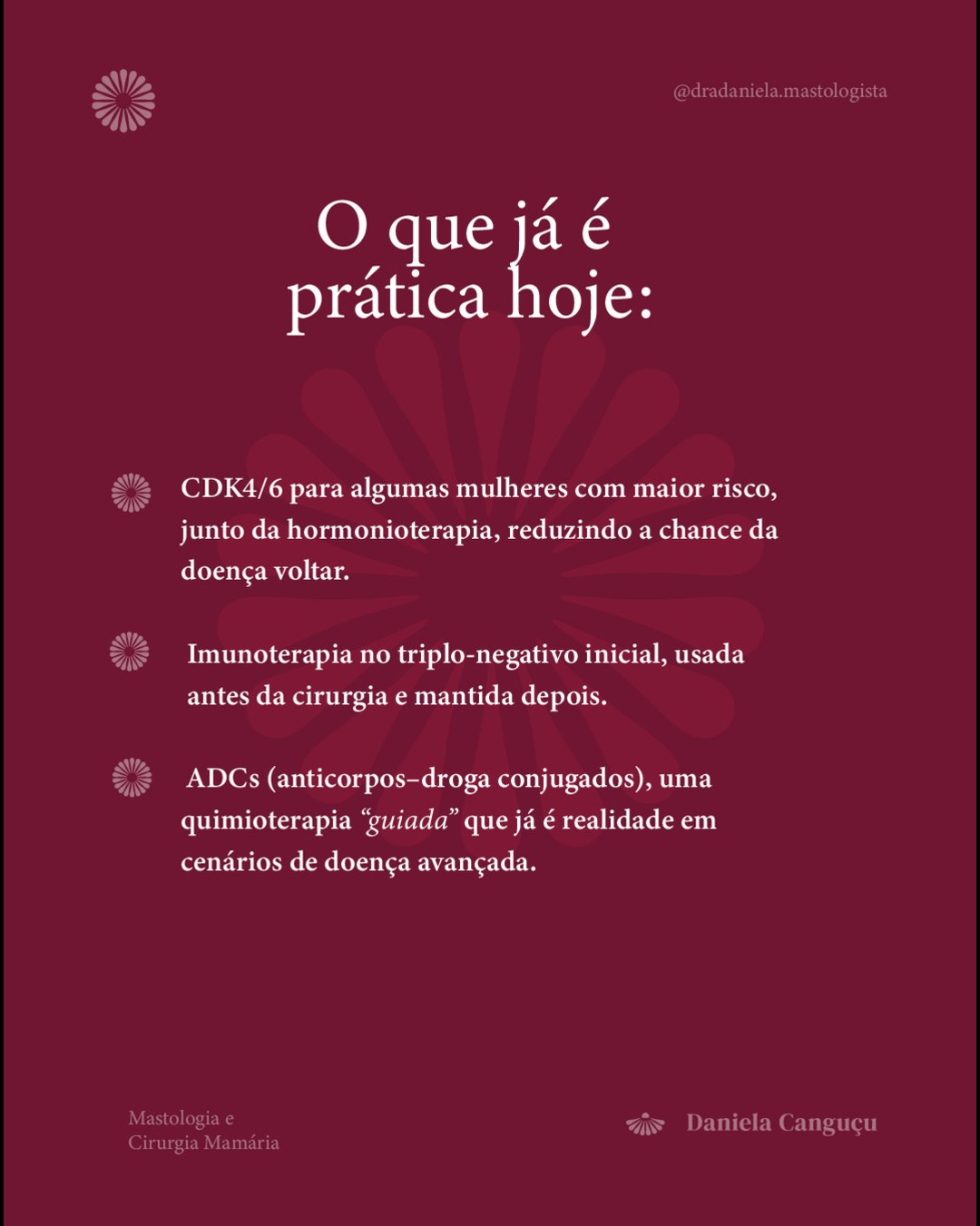 O que é promessa e o que já é prática no tratamento do câncer de mama.