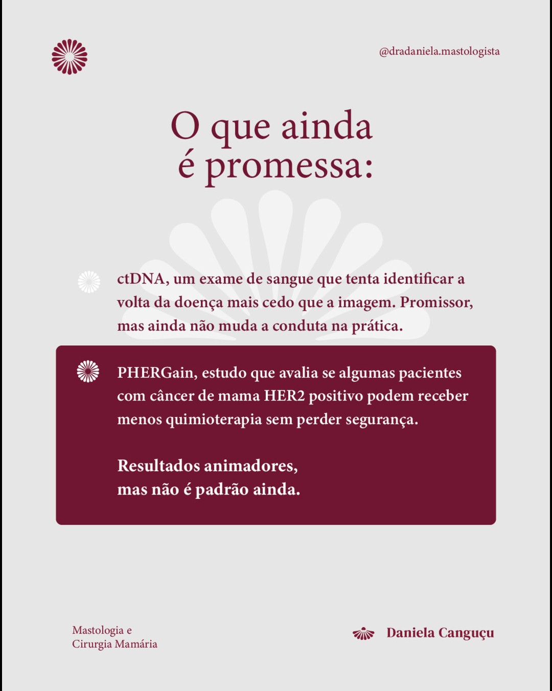 O que é promessa e o que já é prática no tratamento do câncer de mama.