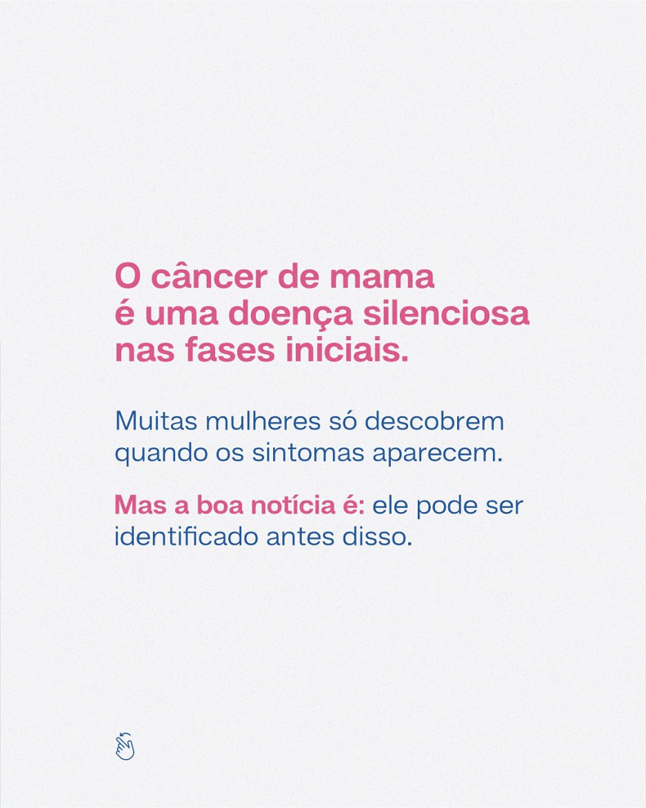 Você sabia que o câncer de mama pode ser detectado antes dos sintomas?