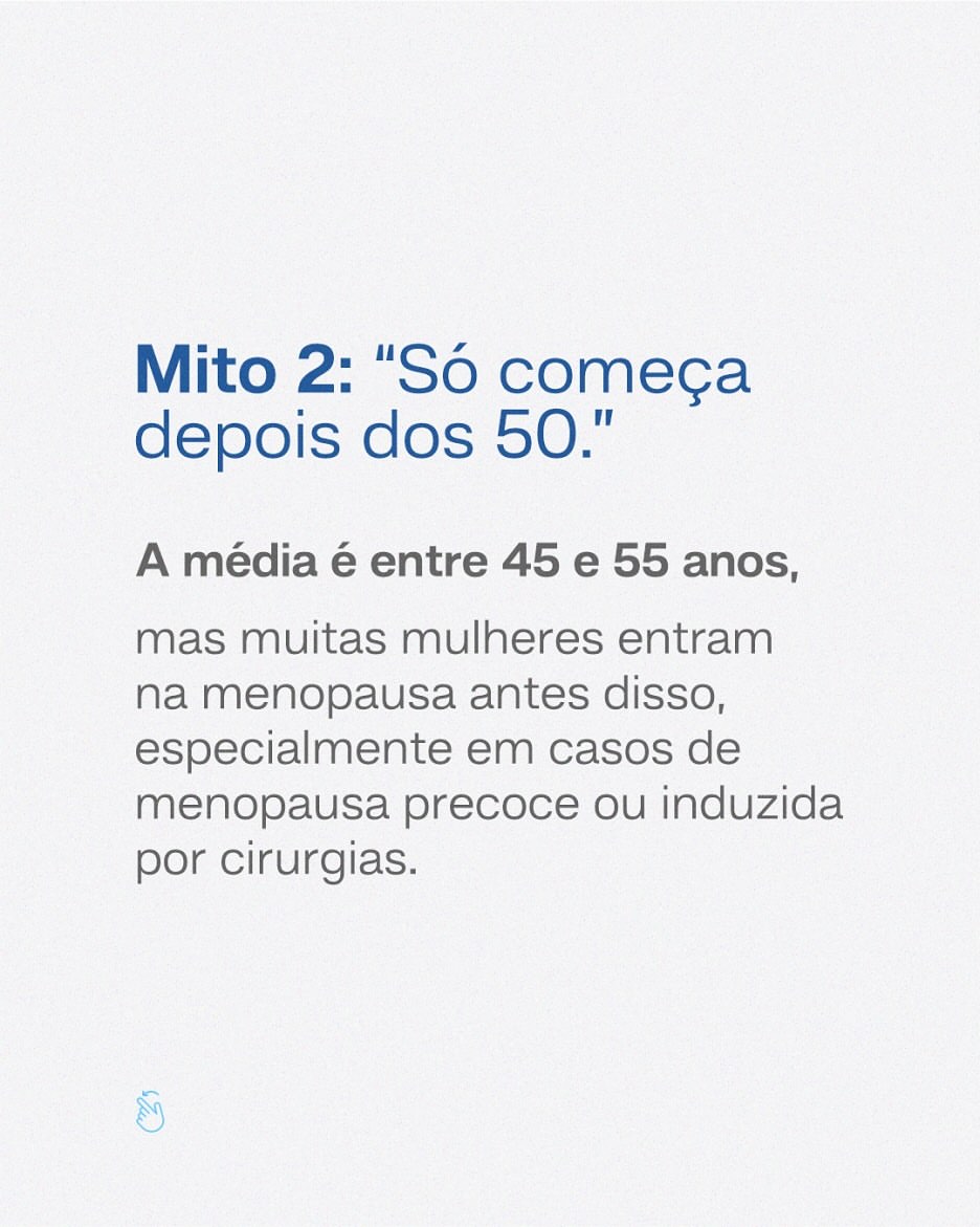 5 mitos sobre a Menopausa
