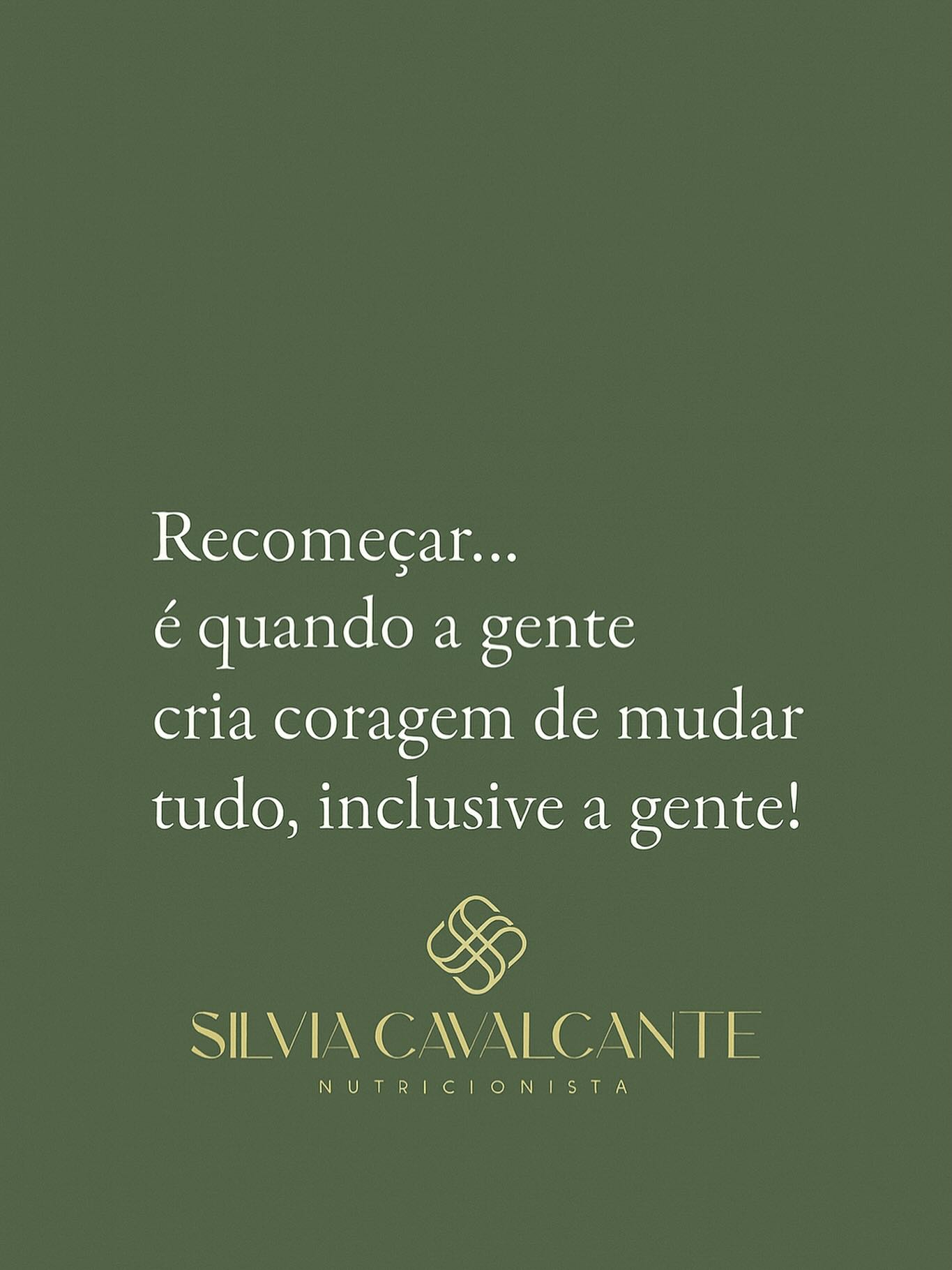 Crie  coragem de mudar!