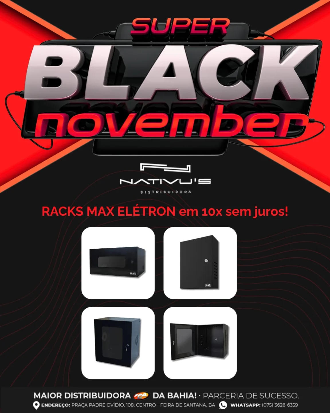 Seu momento tão  esperado!  Venha garantir  Racks Max Elétron com aquele preço que faz diferença no fim do mês… ele chegou!