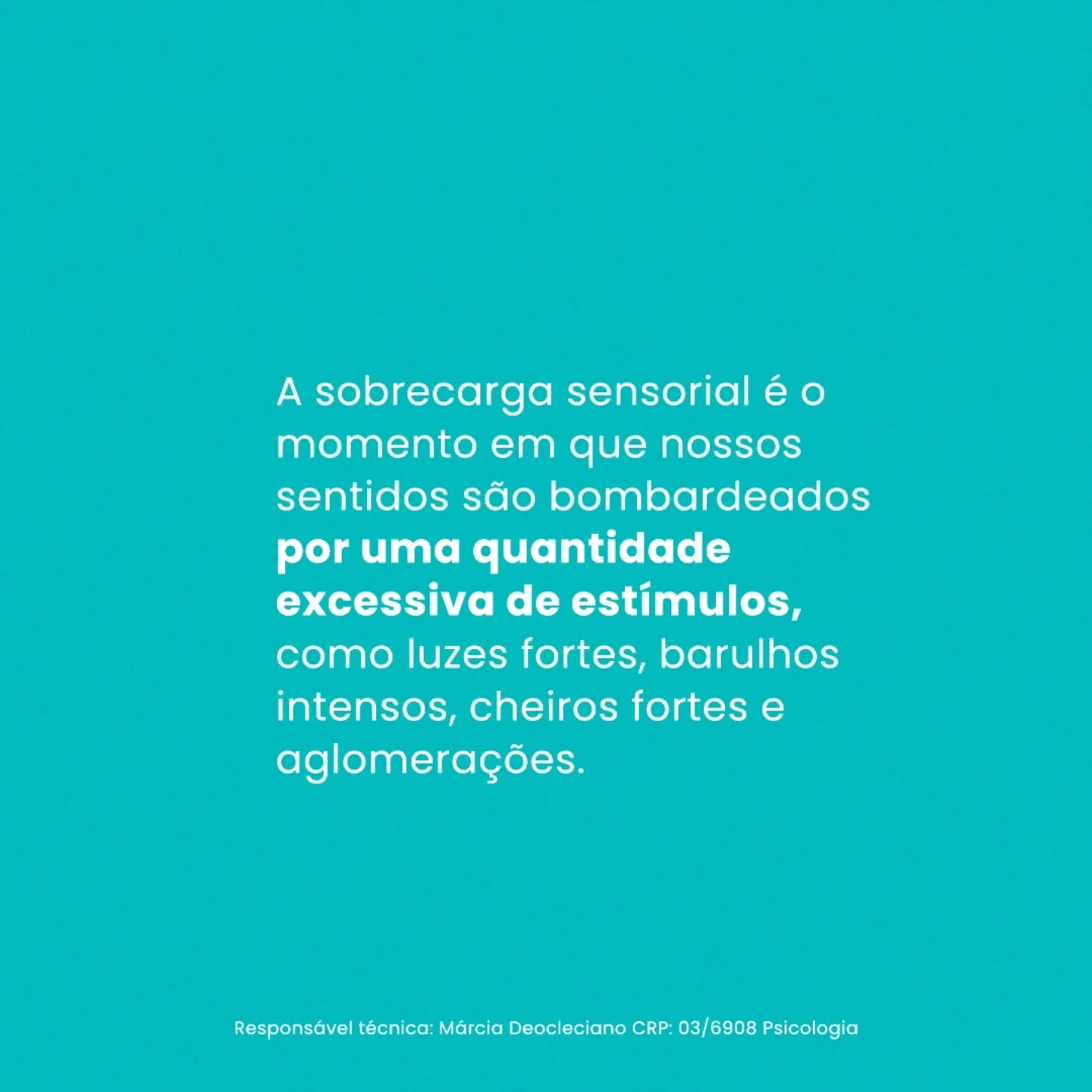 A sobrecarga sensorial é uma experiência intensa e desafiadora para muitas pessoas, e requer paciência e compreensão.
