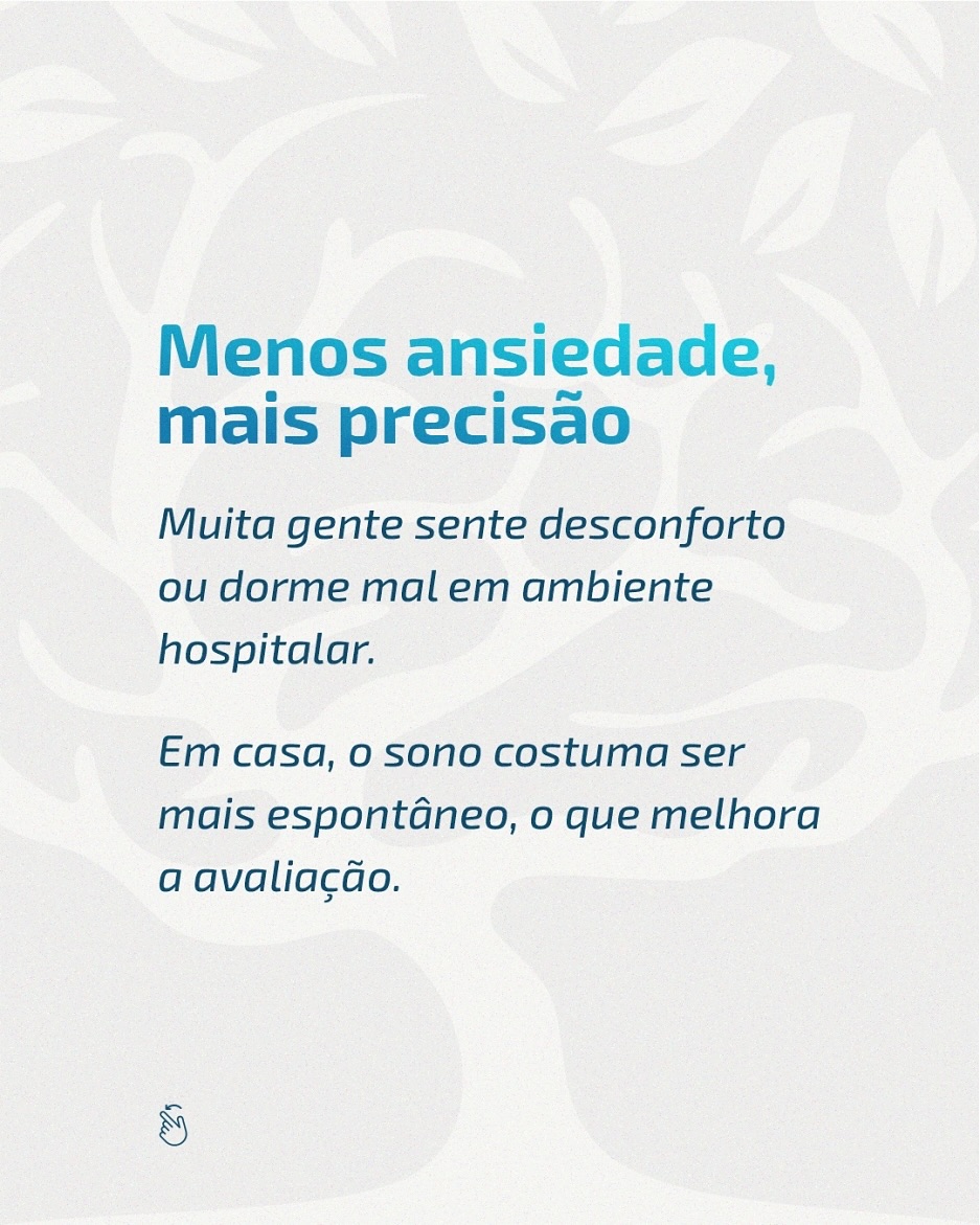 Dormir em casa ou no hospital?