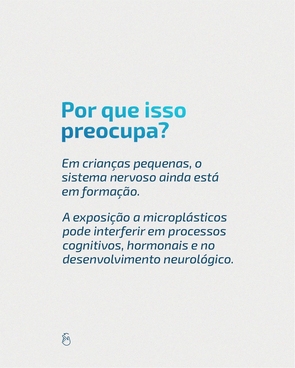Microplásticos e cérebro em formação