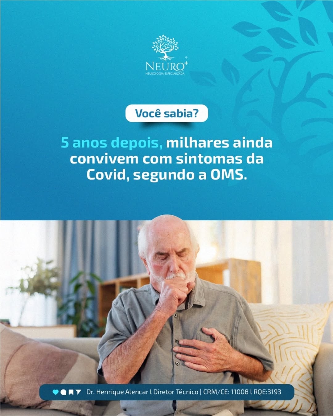 5 anos depois, milhares ainda convivem com sintomas da Covid segundo a OMS.