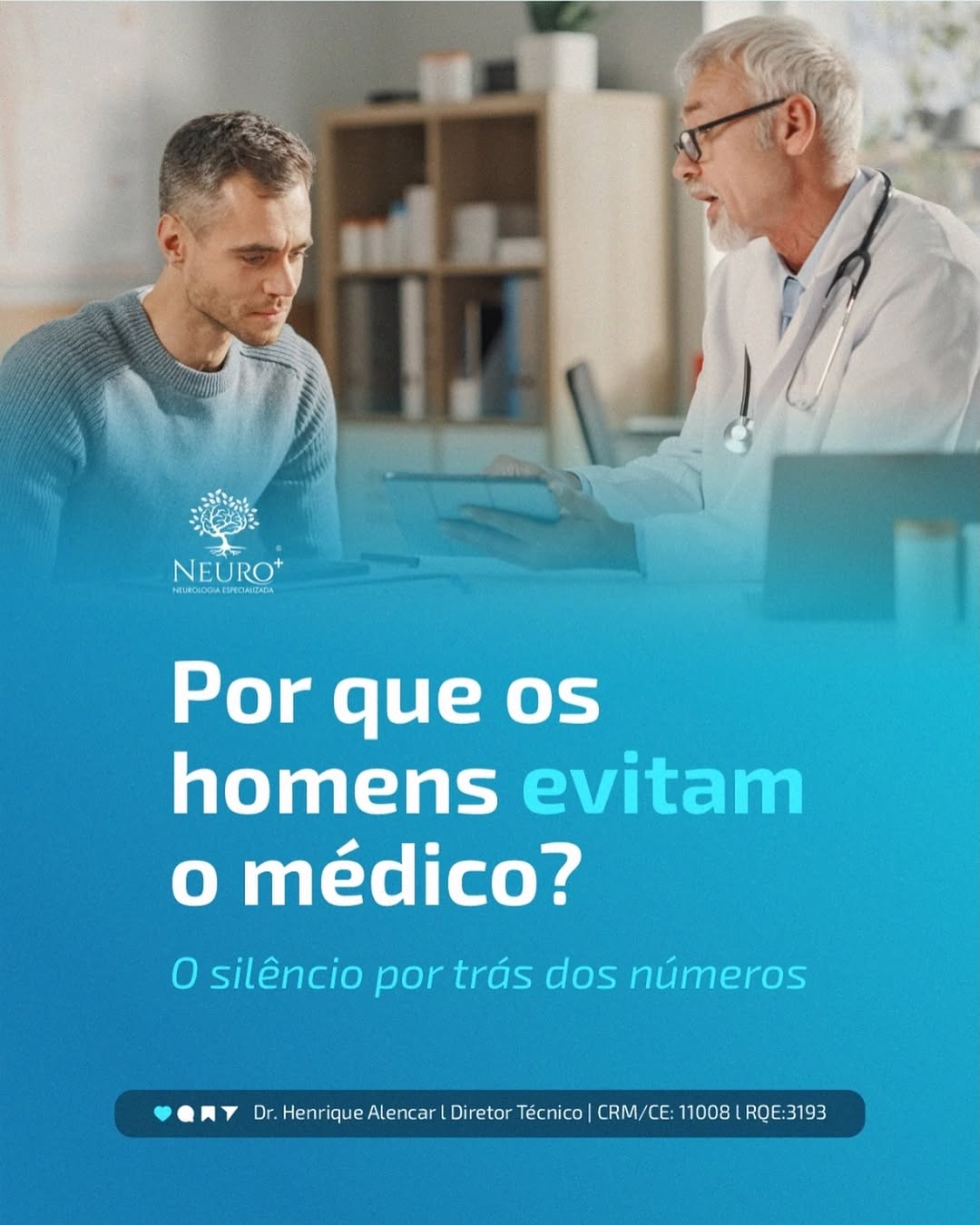 Por que os homens evitam o médico?