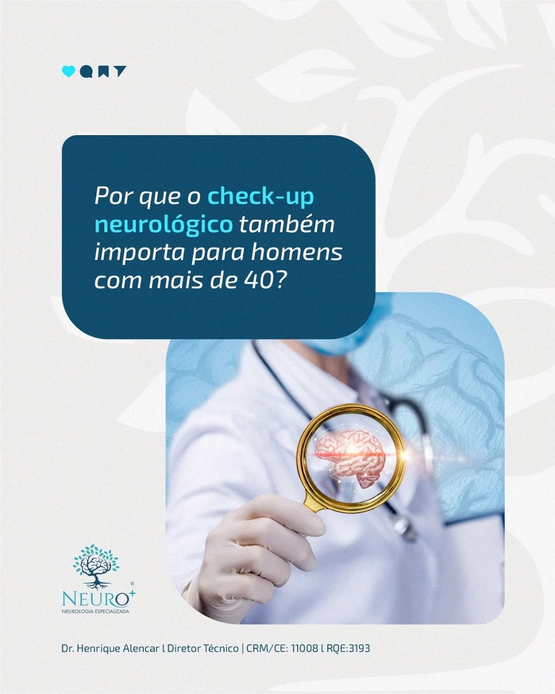 Por que o check-up neurológico também importa para hoemns com mais de 40?