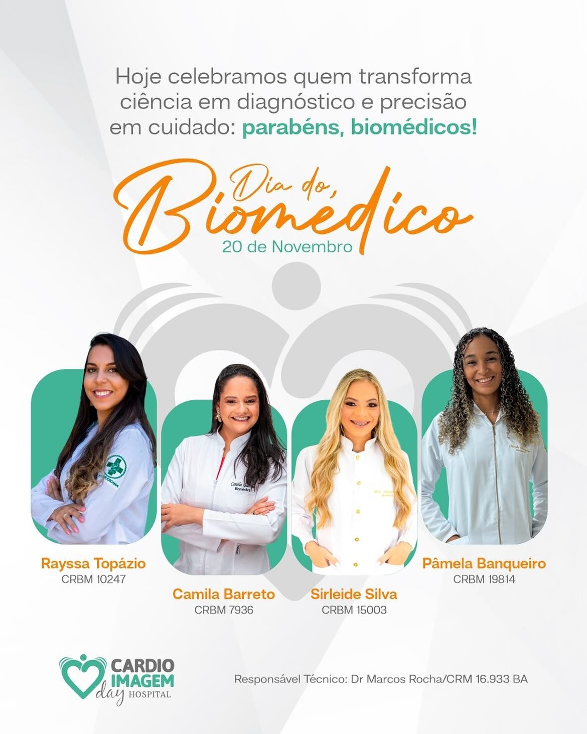 Vocês são uma parte essencial do nosso compromisso com a saúde.