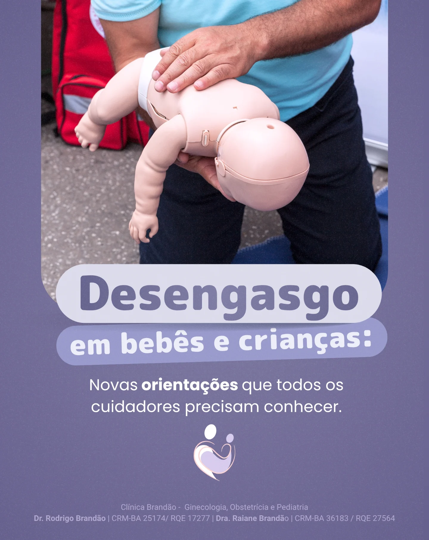 Desengasgo em bebês e crianças