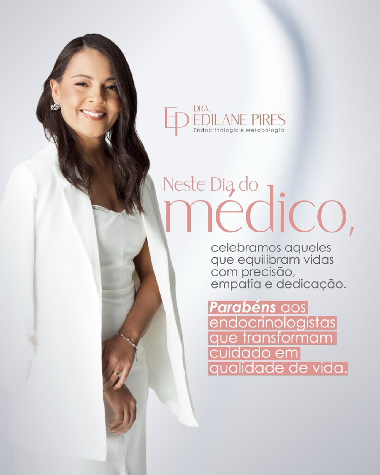 Hoje é dia de celebrar a medicina — essa missão que escolhi com o coração.