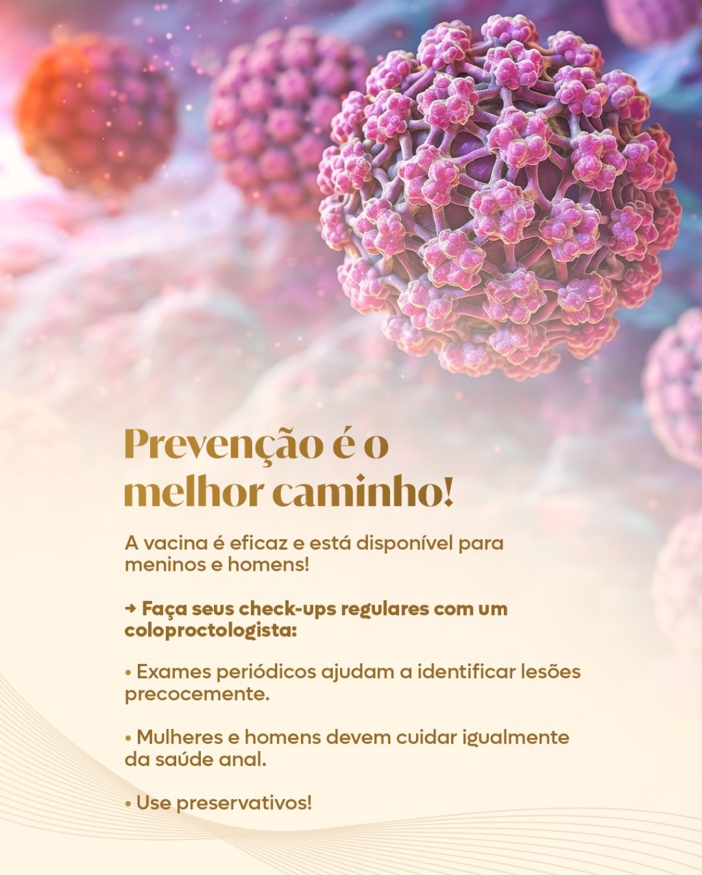 Sabia que o HPV pode afetar homens, causando verrugas genitais e até câncer anal?