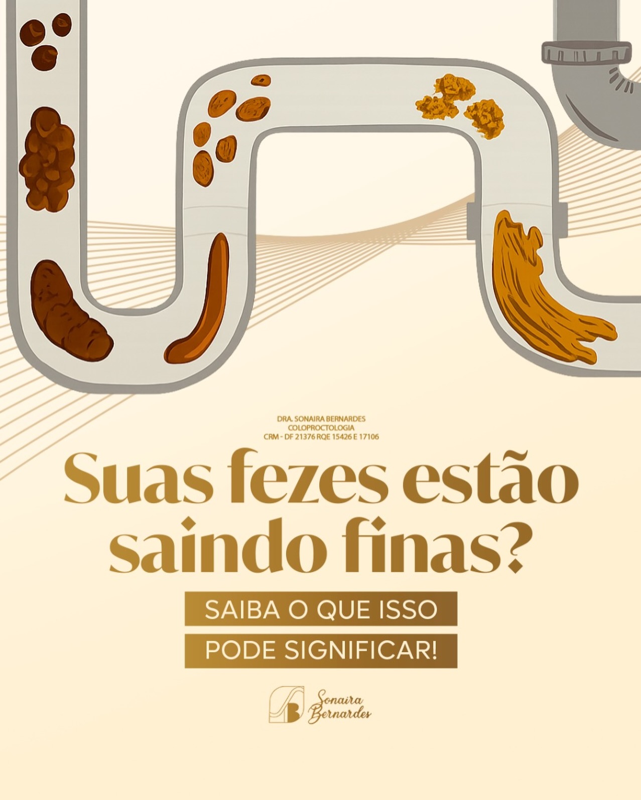 Suas fezes estão saindo finas?