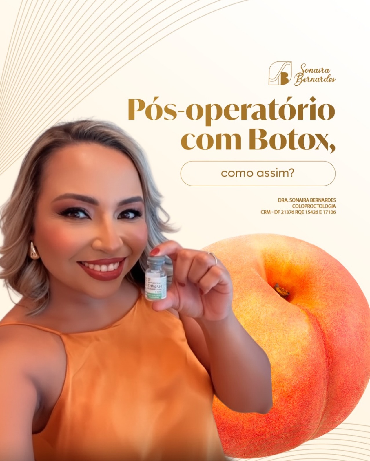 Pós operatório com Botox