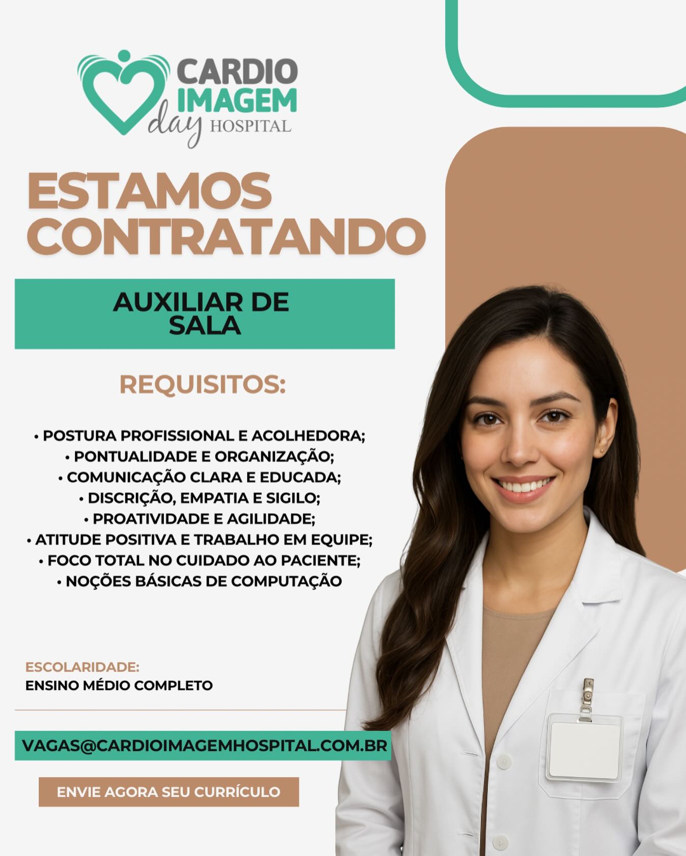 Estamos em busca de alguém dedicado e acolhedor para integrar nossa equipe como Auxiliar de Sala!
