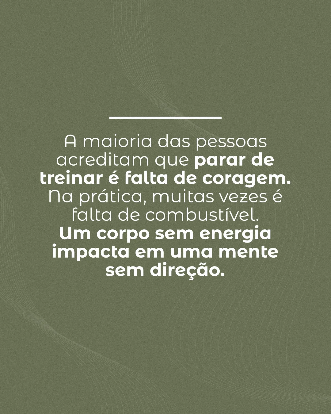 Então, persista na sua saúde e treine de forma consistente!