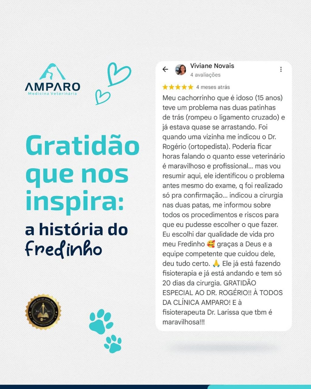 Gratidã que nos inspira: a história do Fredinho