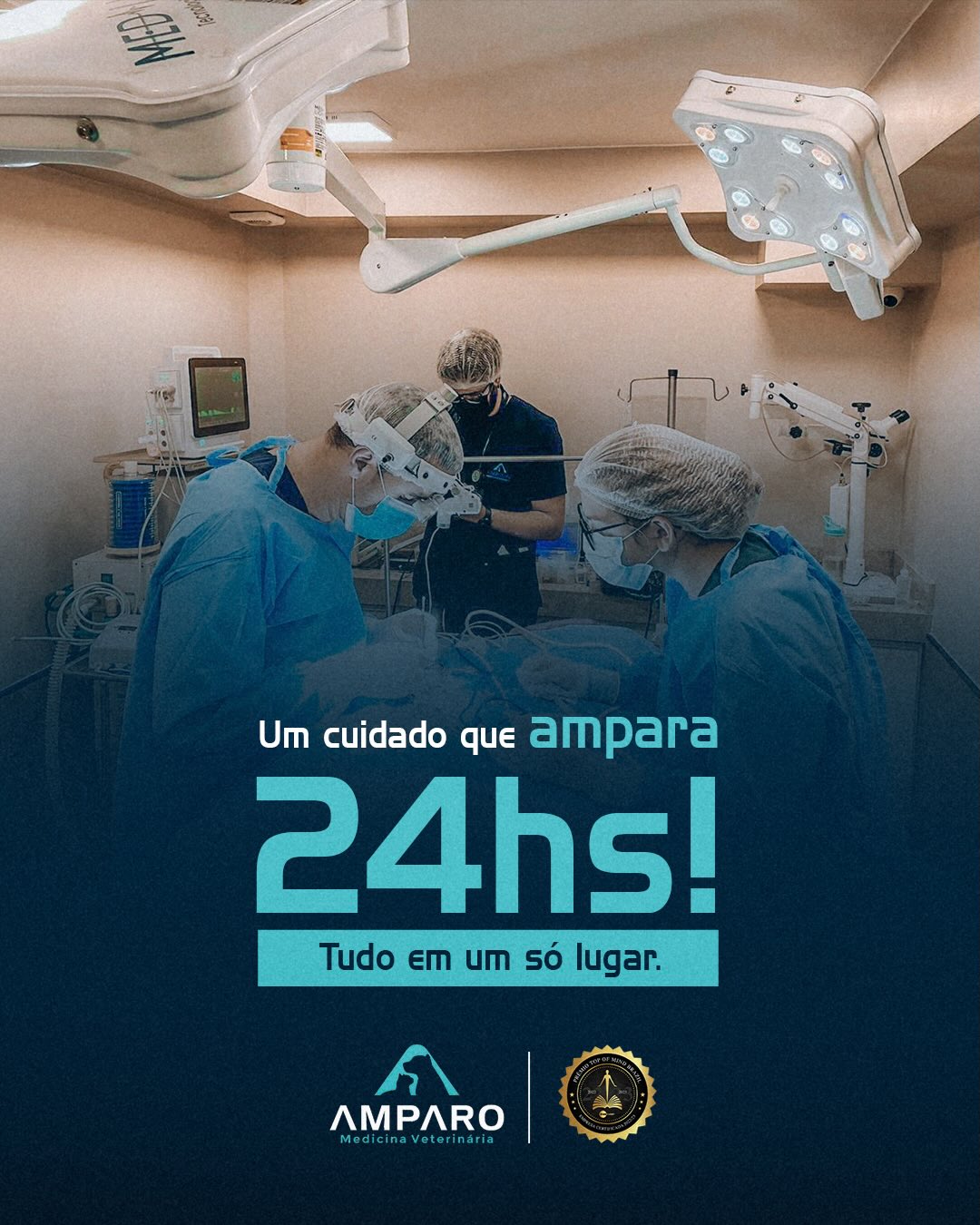 Um cuidado que ampara 24hs!