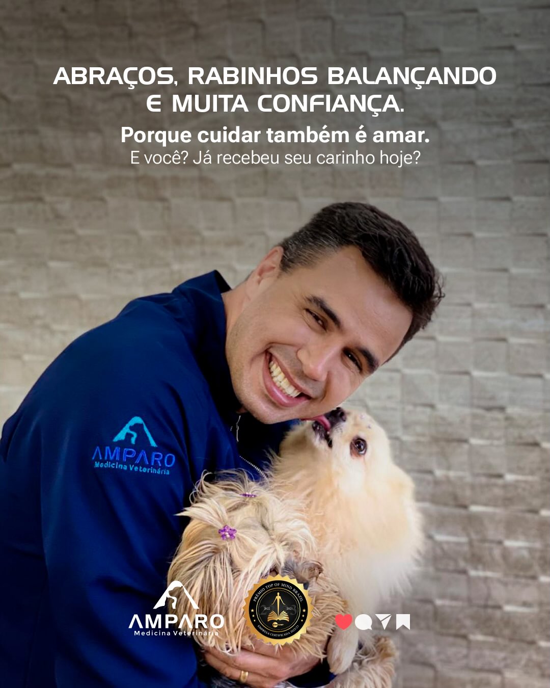 Sabe aquele carinho que transforma o dia?