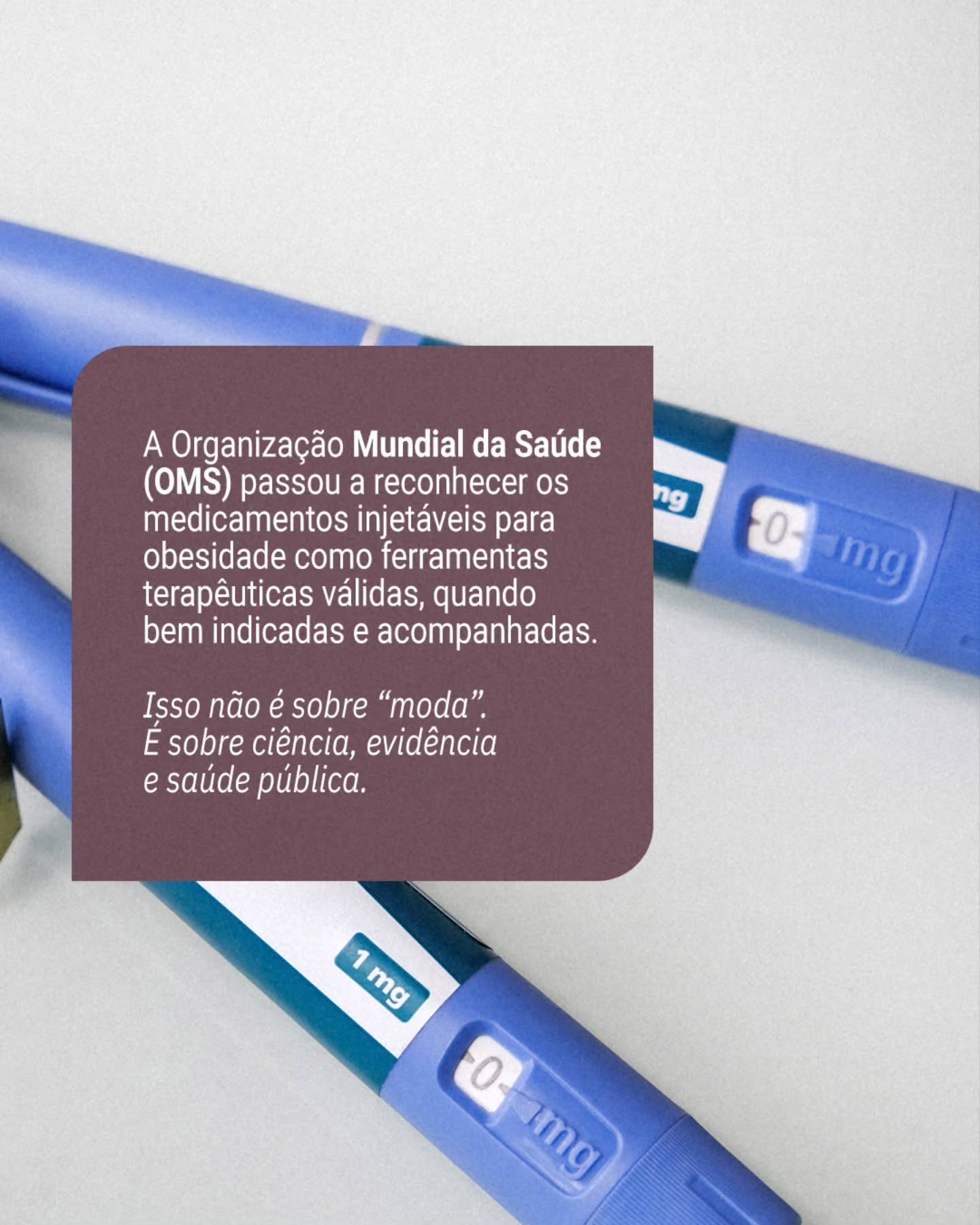 Tratar obesidade é cuidar da saúde como um todo, hoje e no futuro.