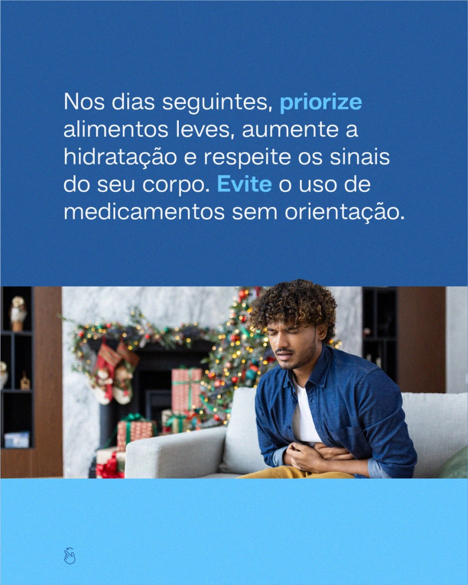 Exagerou na ceia é comum, e pode sobrecarregar  a digestão.