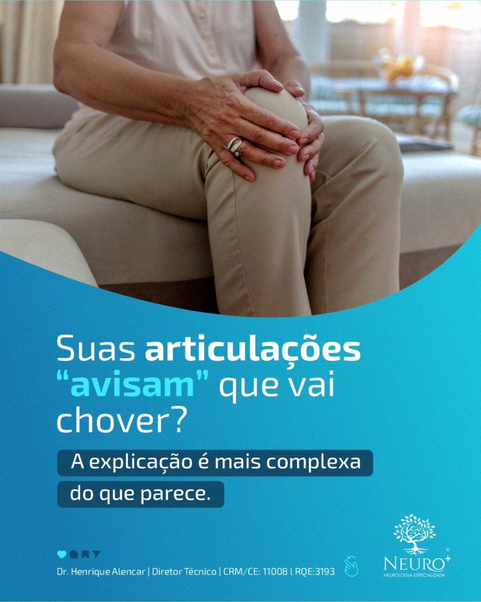 Muita gente jura que sente dor nas articulações antes da chuva.