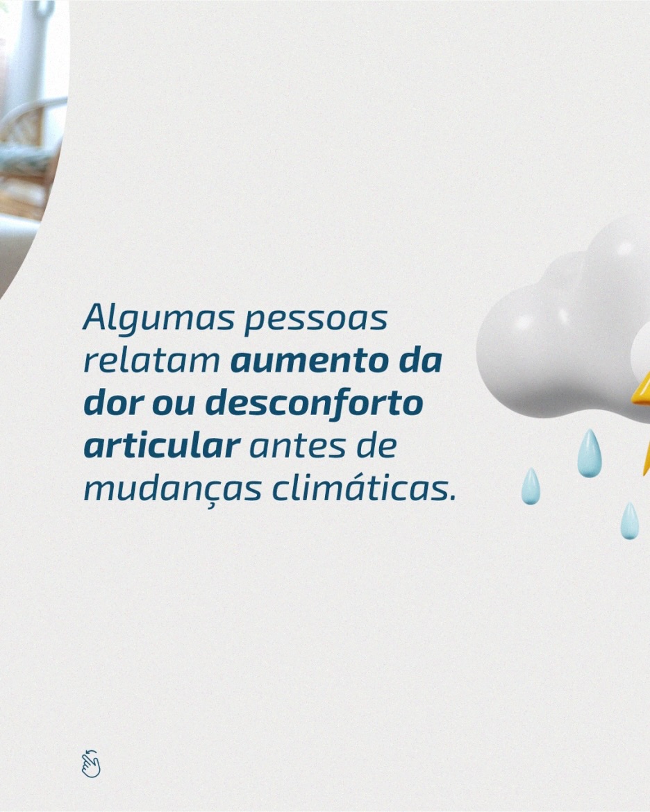 Muita gente jura que sente dor nas articulações antes da chuva.