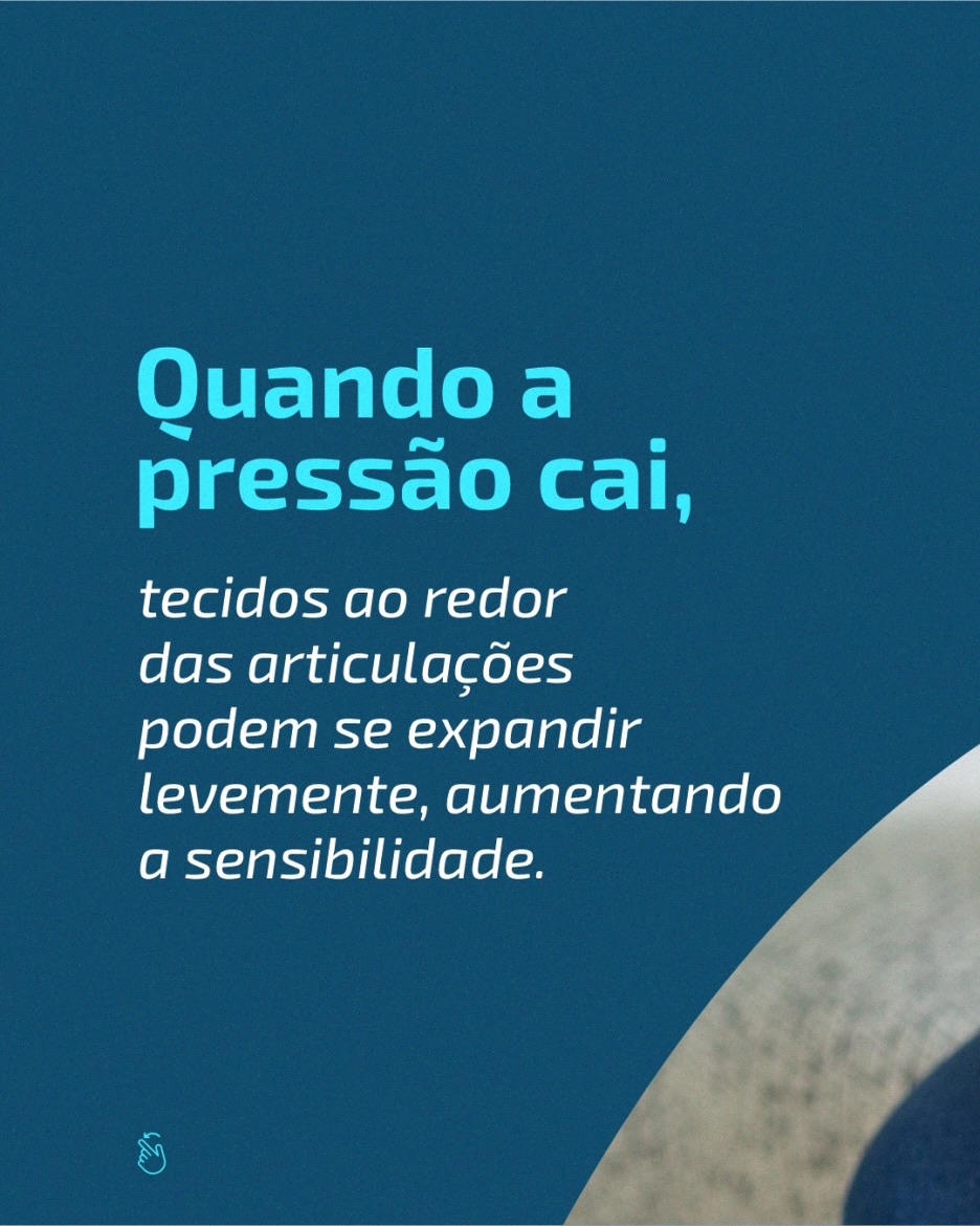 Muita gente jura que sente dor nas articulações antes da chuva.