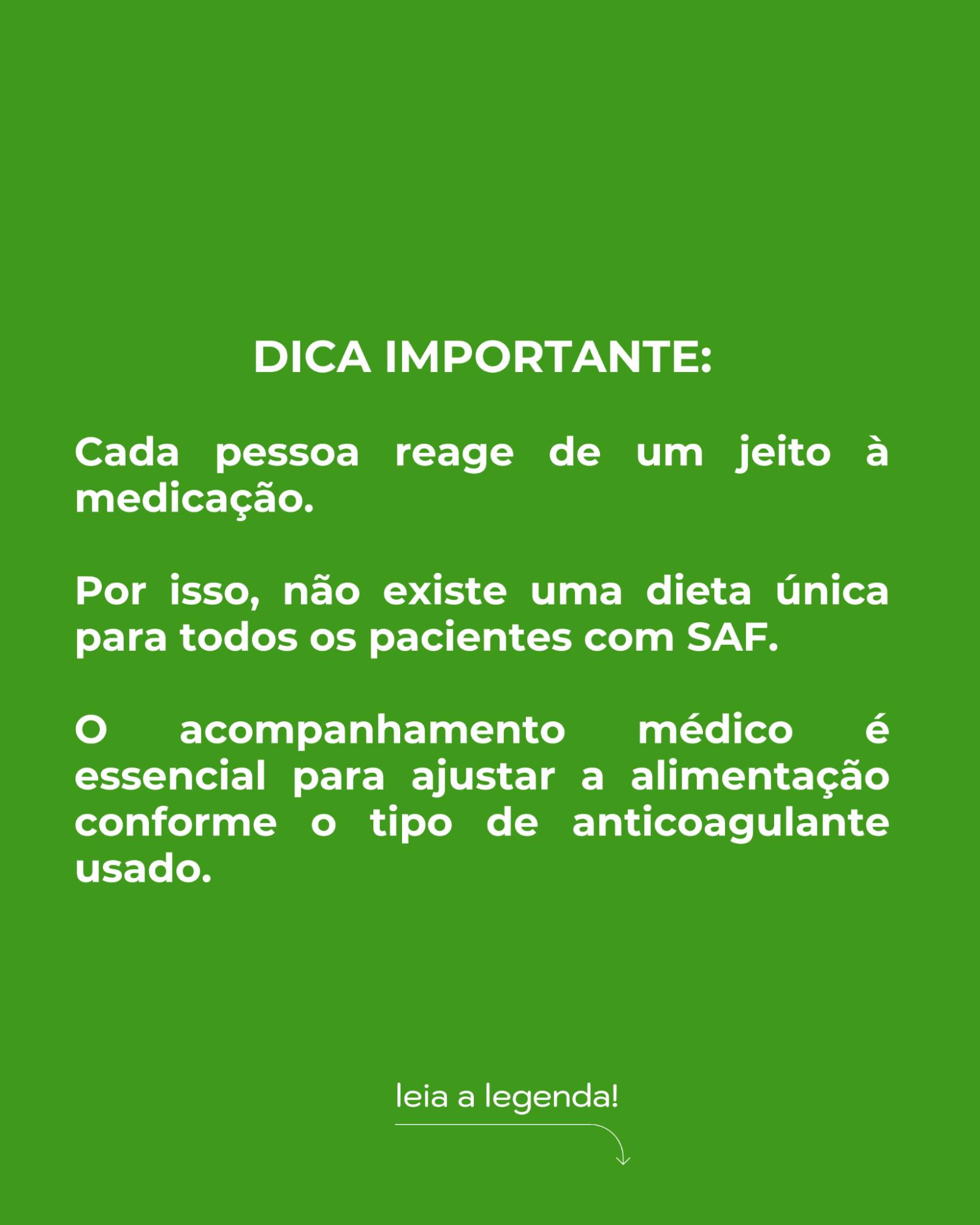 A SAF envolve muito mais do que apenas risco de trombose...
