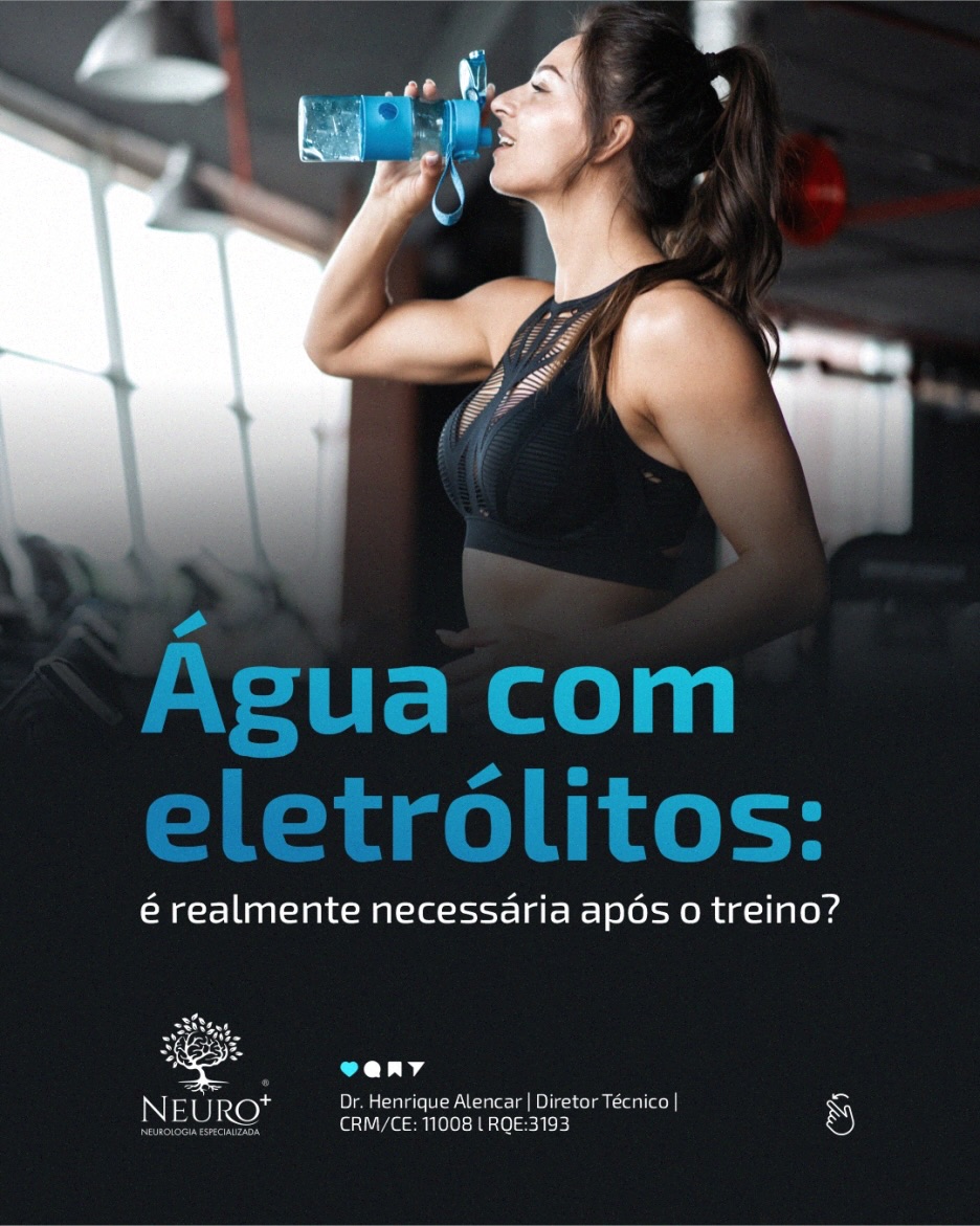 Você tem o hábito de tomar muita água com eletólitos?