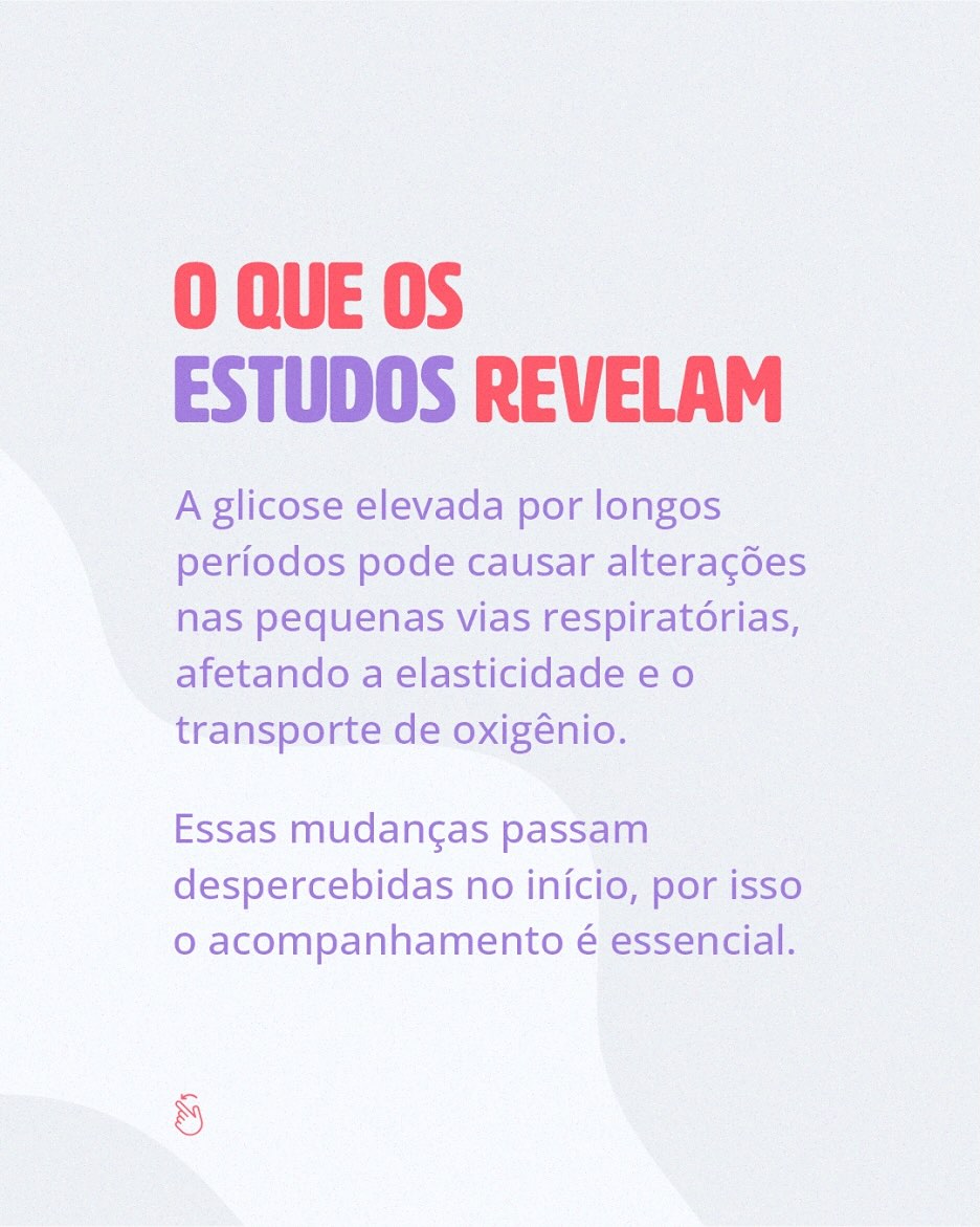 Cuidar do pulmão também faz parte do controle do diabetes.