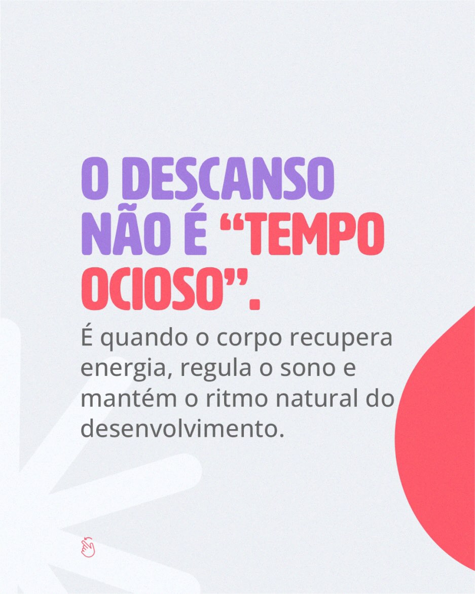 Lembre-se: uma criança descansada é uma criança pronta para aprender e explorar o mundo com alegria.