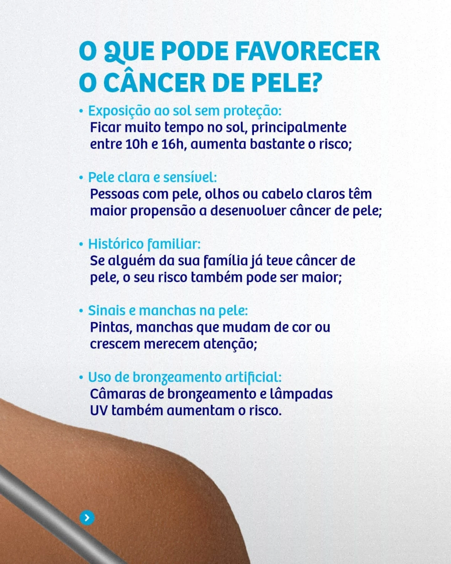 O que favorece o câncer de pele  como se proteger?