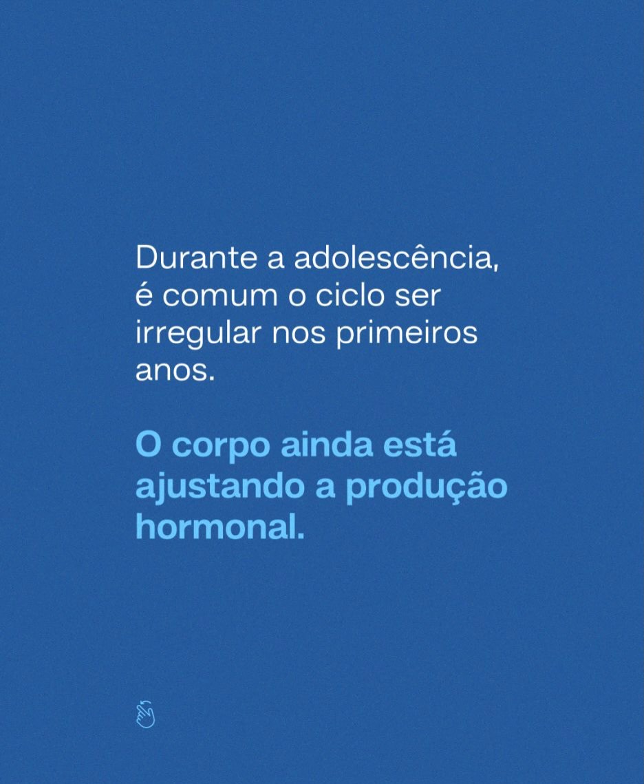 O ciclo menstrual muda ao longo da vida, isso é esperado.