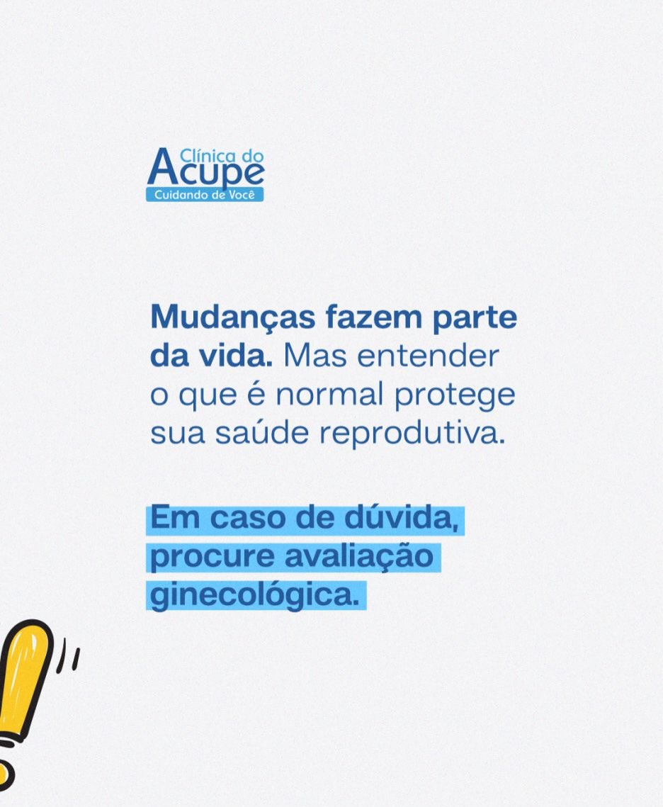 O ciclo menstrual muda ao longo da vida, isso é esperado.
