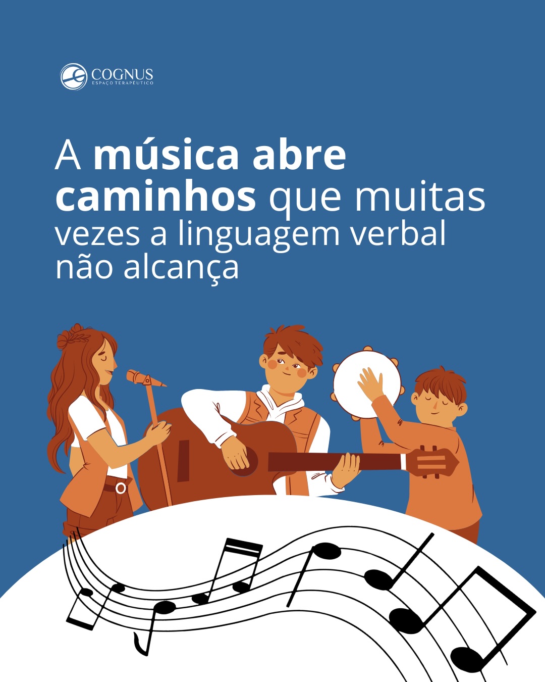 A musicoterapia não é apenas ouvir ou tocar música.