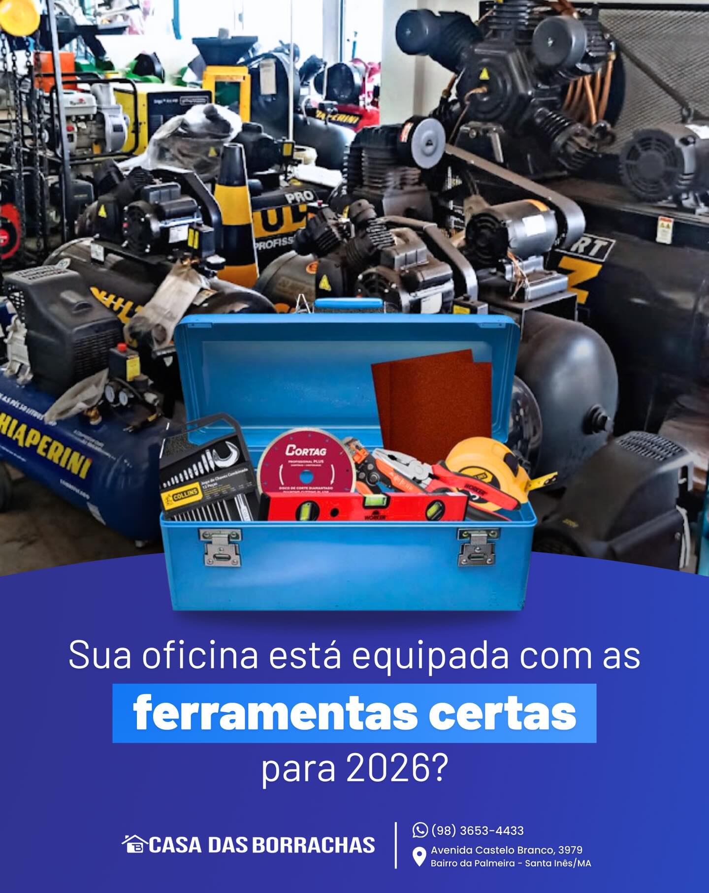 Precisa reforçar seu estoque com as ferramentas certas? Fale com a nossa equipe.