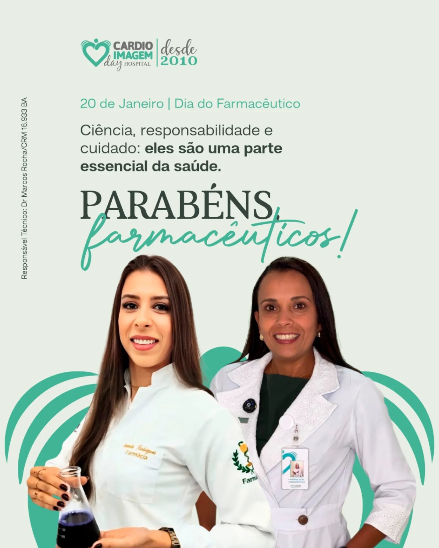 Parabéns a todos os farmacêuticos que fazem da saúde um compromisso real!