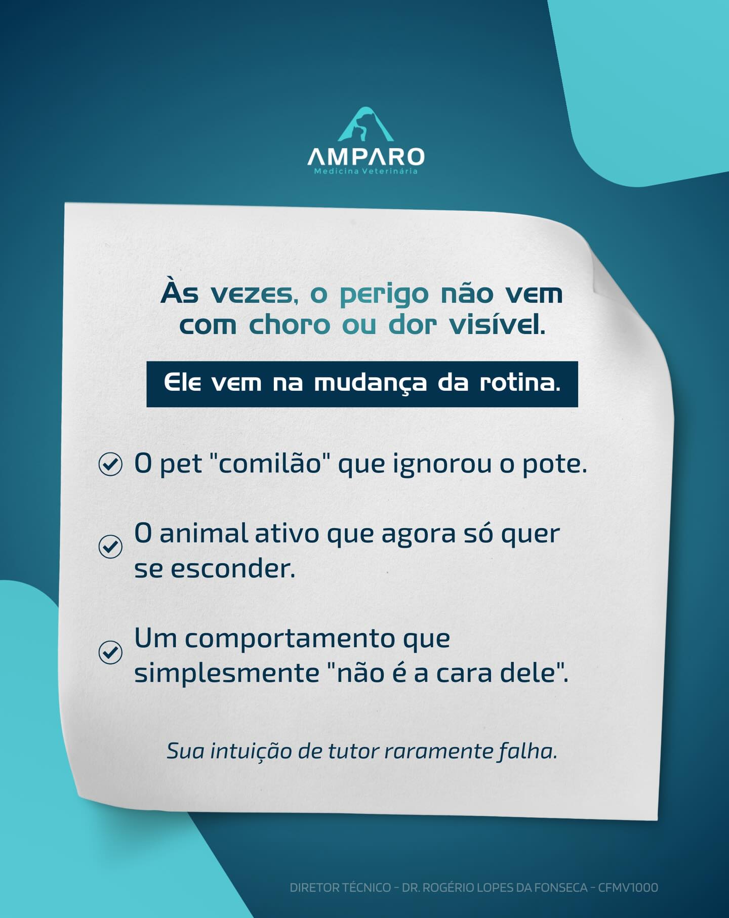 No Hospital Amparo, estamos prontos para traduzir o que o seu melhor amigo não consegue dizer.