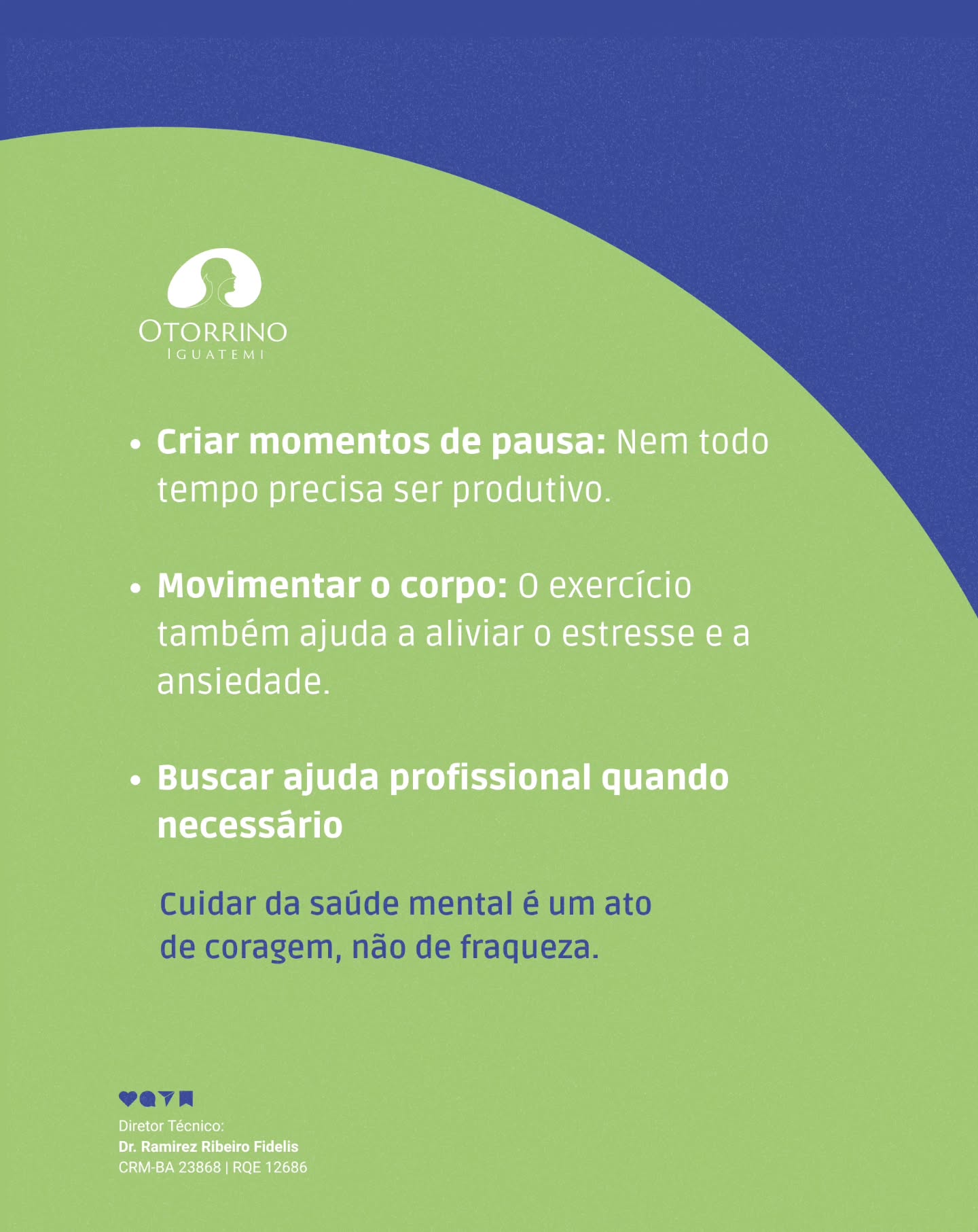 A Otorrino Iguatemi acredita que saúde vai muito além do físico; Ela começa na forma como você cuida de si por inteiro.