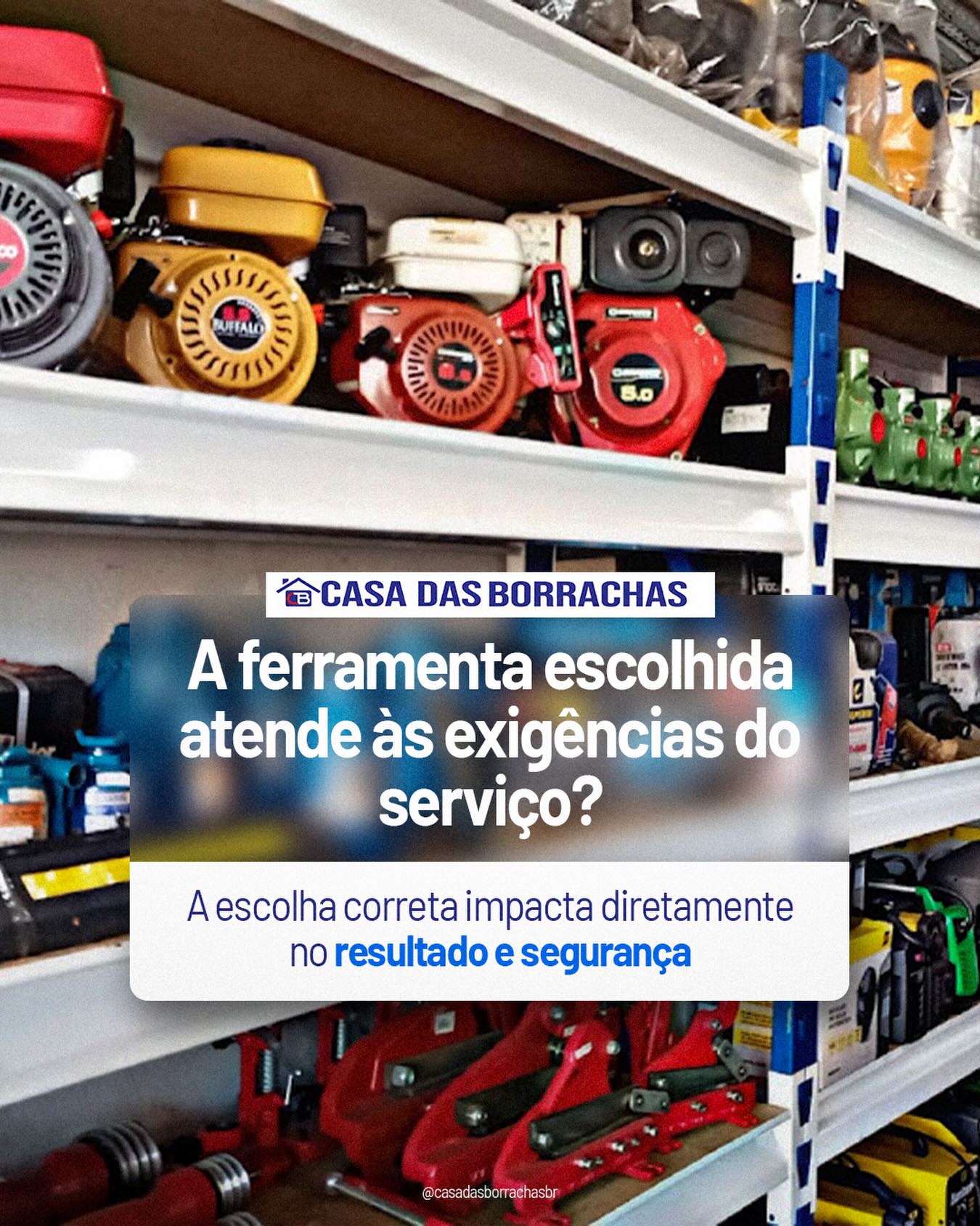 A escolha da ferramenta certa faz toda a diferença no resultado do serviço.