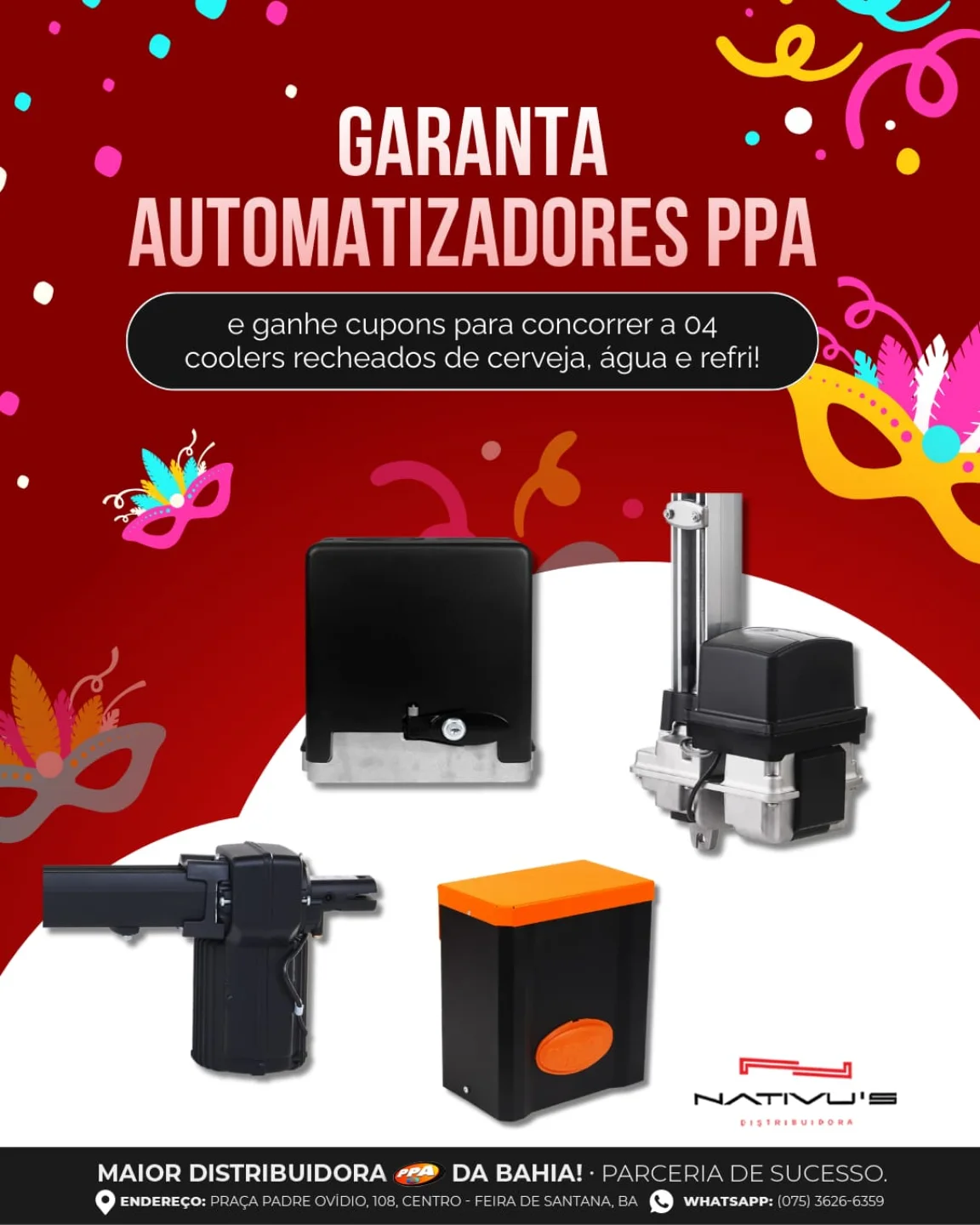 Garanta automatizadores PPA e concorra a prêmio!