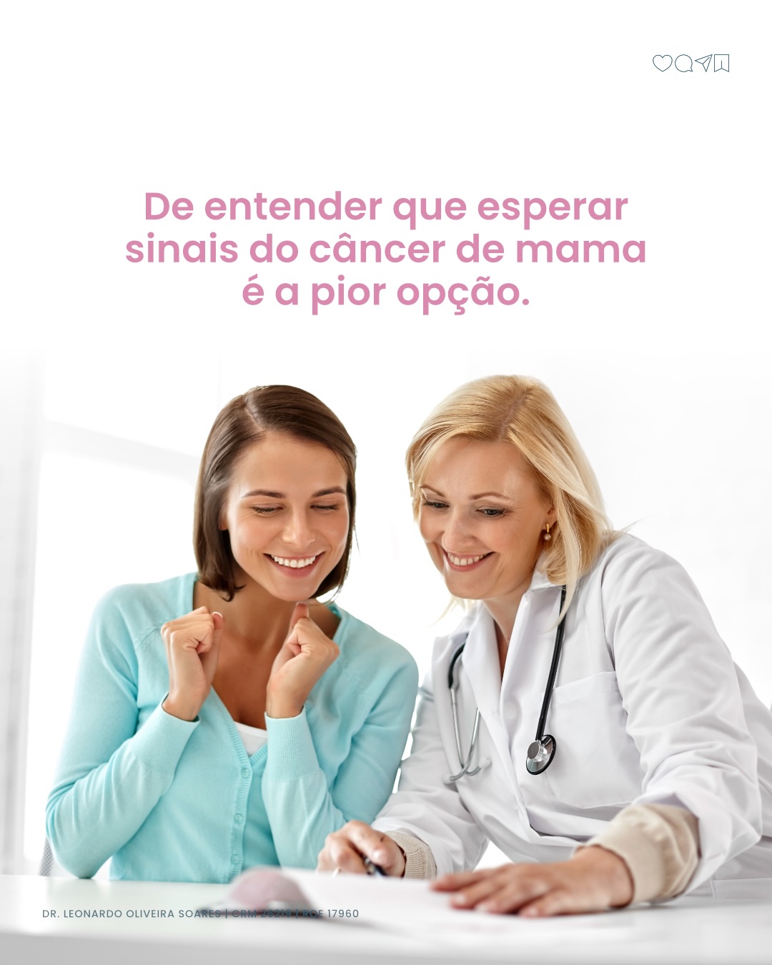 A melhor sensação é descobrir que você se cuida no tempo certo!