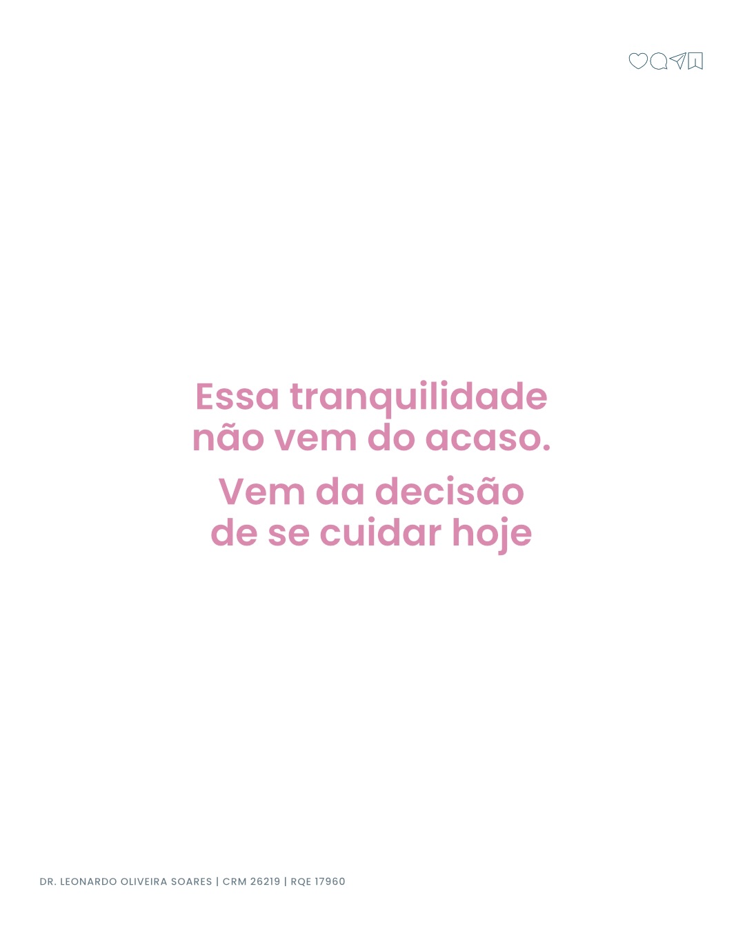 A melhor sensação é descobrir que você se cuida no tempo certo!